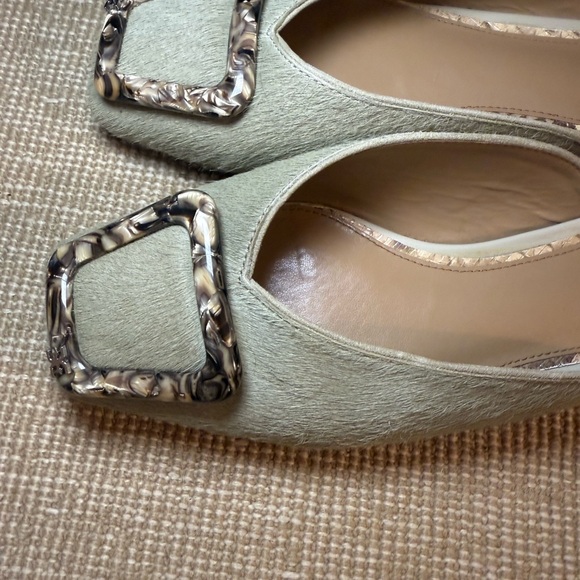 Sam Edelman Lavina Slip-on Mule Calf Hair with Tortoise Buckle Size 8.5 - Picture 3 of 4